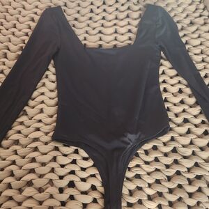 Black Long Sleeve Bodysuit